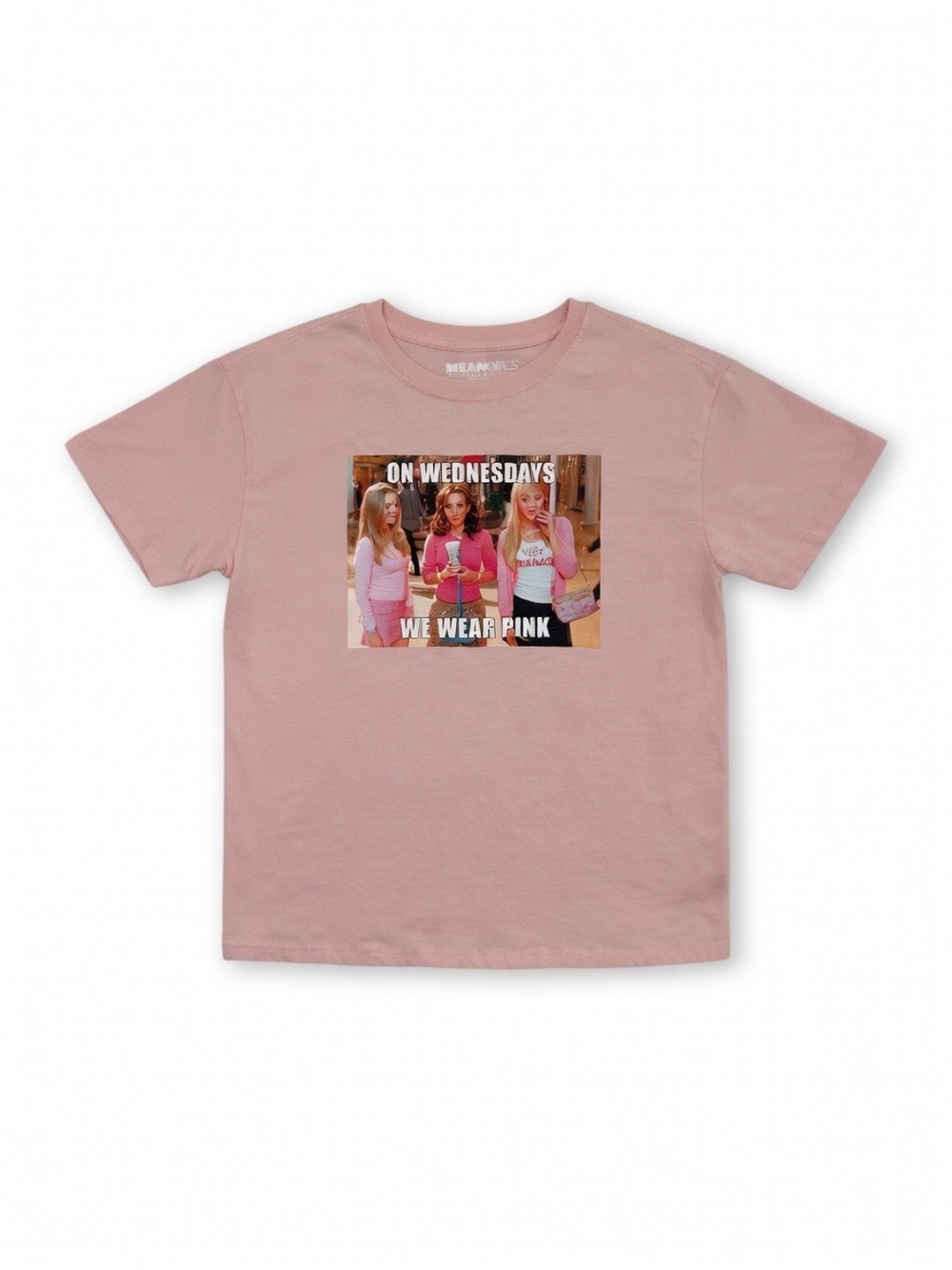 Mean Girls Pink Tee - On Wednesdays We Wear Pink Girls Sz 8 Med, Women XS